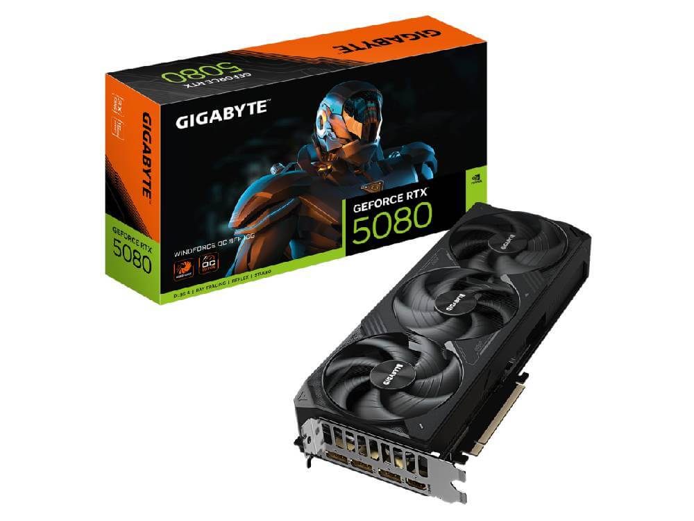 Gigabyte GeForce RTX 5080 WINDFORCE OC SFF 16GB GDDR7 Graphics Card