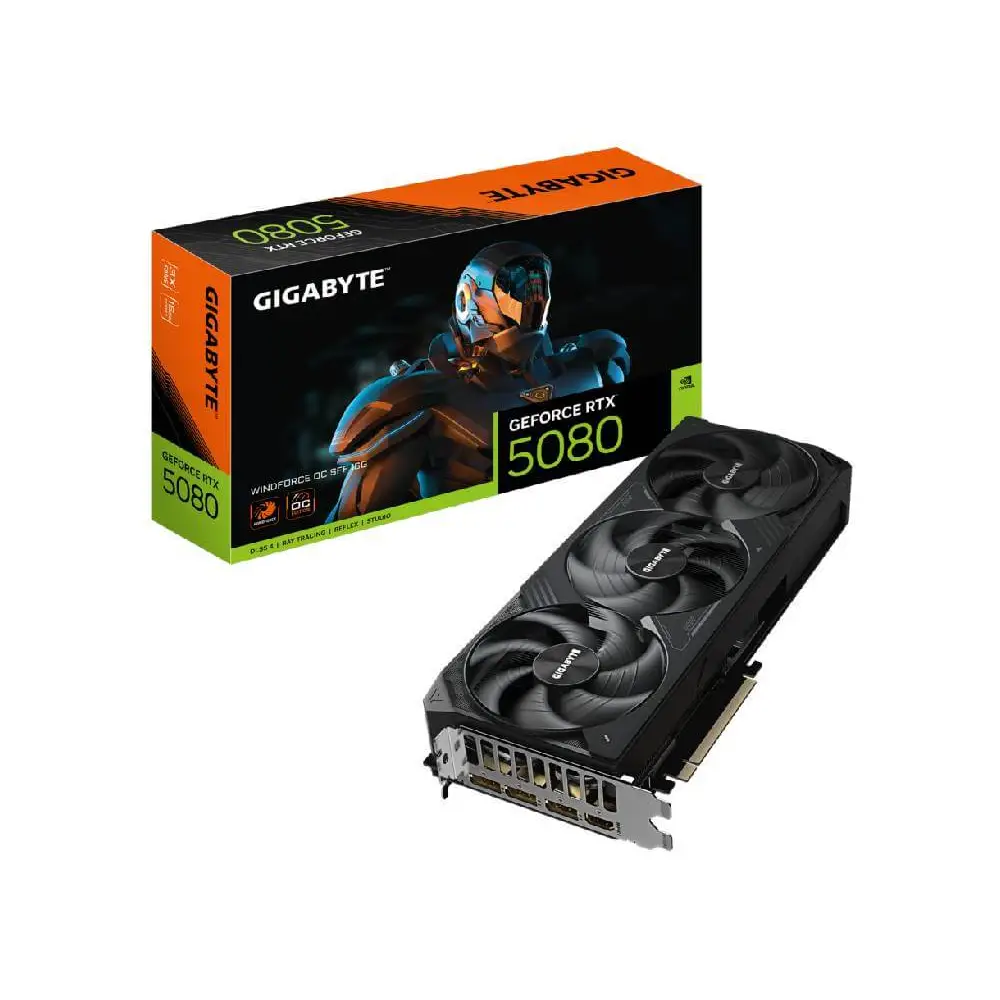 Gigabyte GeForce RTX 5080 WINDFORCE OC SFF 16GB GDDR7 Graphics Card