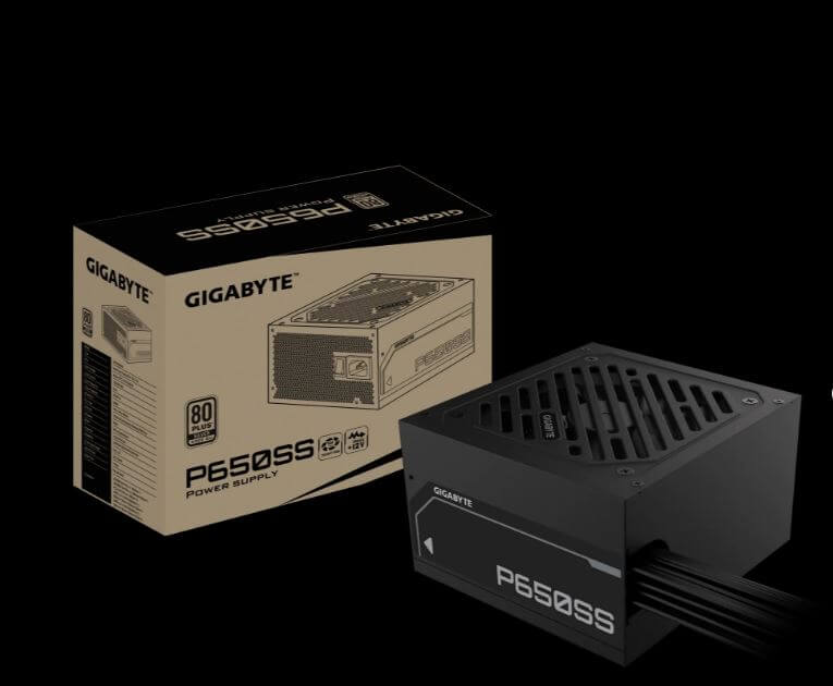 Gigabyte GP-P650G 650W ATX PSU Power Supply 80+ 120mm 12V >100K Hrs 60-50 Hz 650W 120mm Fan 80 PLUS Gold
