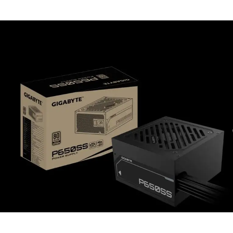 Gigabyte GP-P650G 650W ATX PSU Supply 80+ 120mm 12V >100K Hrs 60-50 Hz Fan 80 PLUS Gold