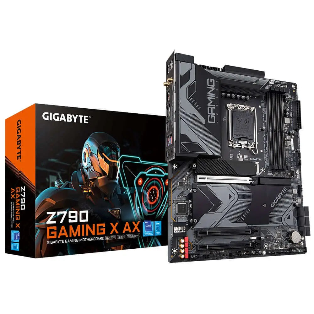 Gigabyte Z790 GAMING X AX Intel LGA 1700 ATX Motherboard 4x DDR5 ~128GB 3x PCI-E x16 M.2 6x SATA 5x USB 3.2 1x USB-C 2.0