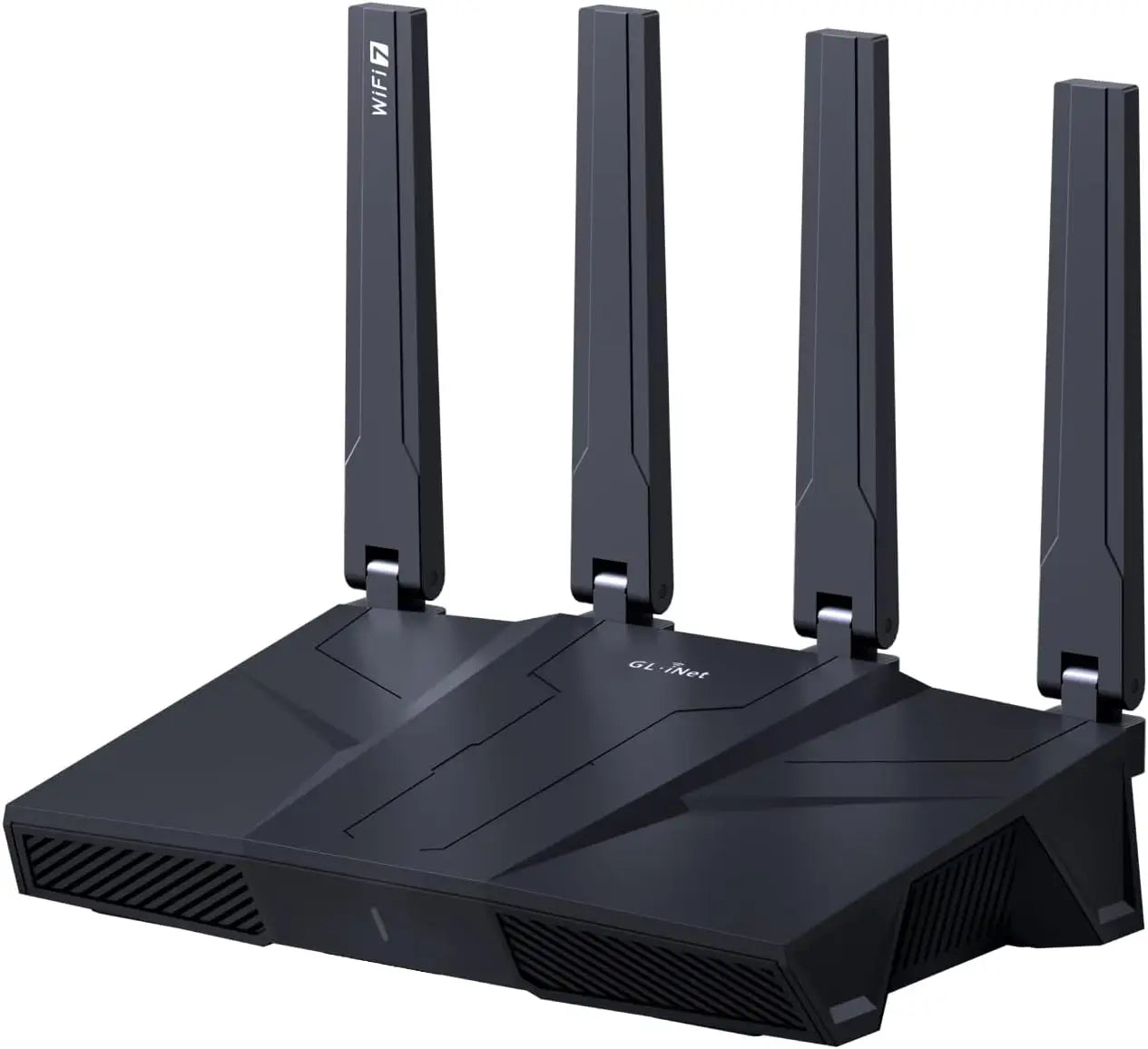 GL.iNet GL-BE9300 (Flint 3) Tri-Band WiFi 7 Router High-Speed 6GHz Gaming for Wireless Internet Long Range 5 x 2.5G VPN