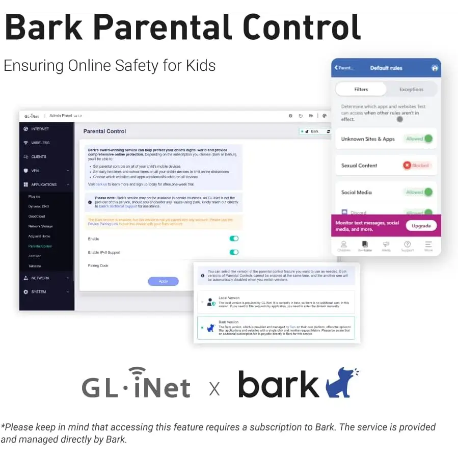 GL.iNet GL-MT6000 (Flint 2) WiFi 6 High Speed Gaming Routers for Wireless Internet 2 x 2.5G Ethernet Ports Fiber Optic
