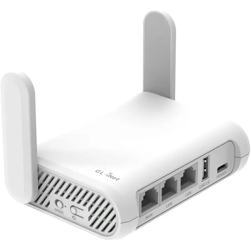 GL.iNet GL-SFT1200 (Opal) Secure Travel WiFi Router AC1200 Dual Band Gigabit Ethernet Wireless Internet with IPv6 USB