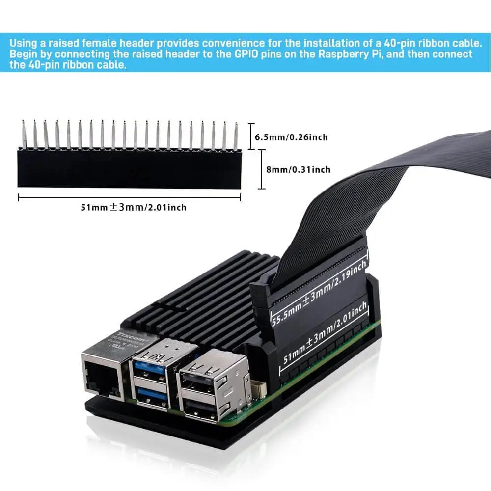 Heatsink Case for Raspberry Pi 5 Aluminum Alloy Armor Passive Cooling 4GB/8GB (Raspberry NOT Included)
