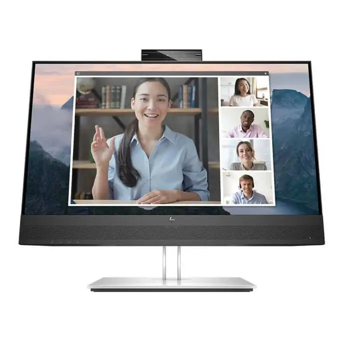 HP E24MV G4 23.8’’/24’’ FHD Conferencing Monitor 1920x1080 16:9 5ms Height Adjustable Tilt Swivel Pivot Webcam Speakers