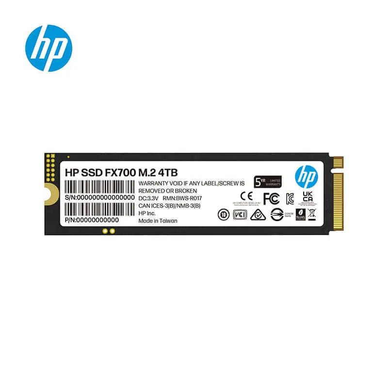 HP FX700 4TB PCIe Gen 4x4 M.2 NVMe 2.0 SSD 7200MB/s & 6200MB/s Low consumption
