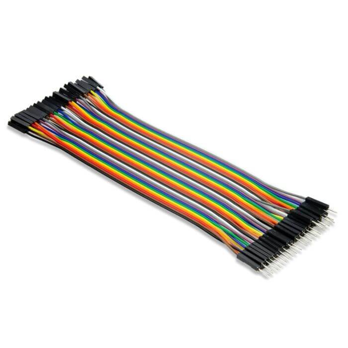 Jumper Wire 20cm Ribbon (M/F 40pcs)