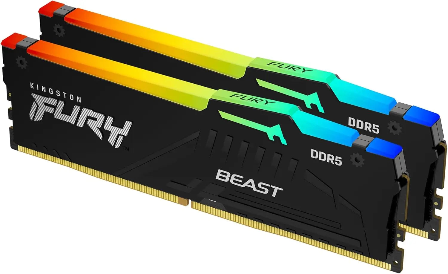 Kingston Fury Beast Black RGB Expo (16GB x 2) 32GB 6000MT/s DDR5 CL30 DIMM Desktop Gaming Memory