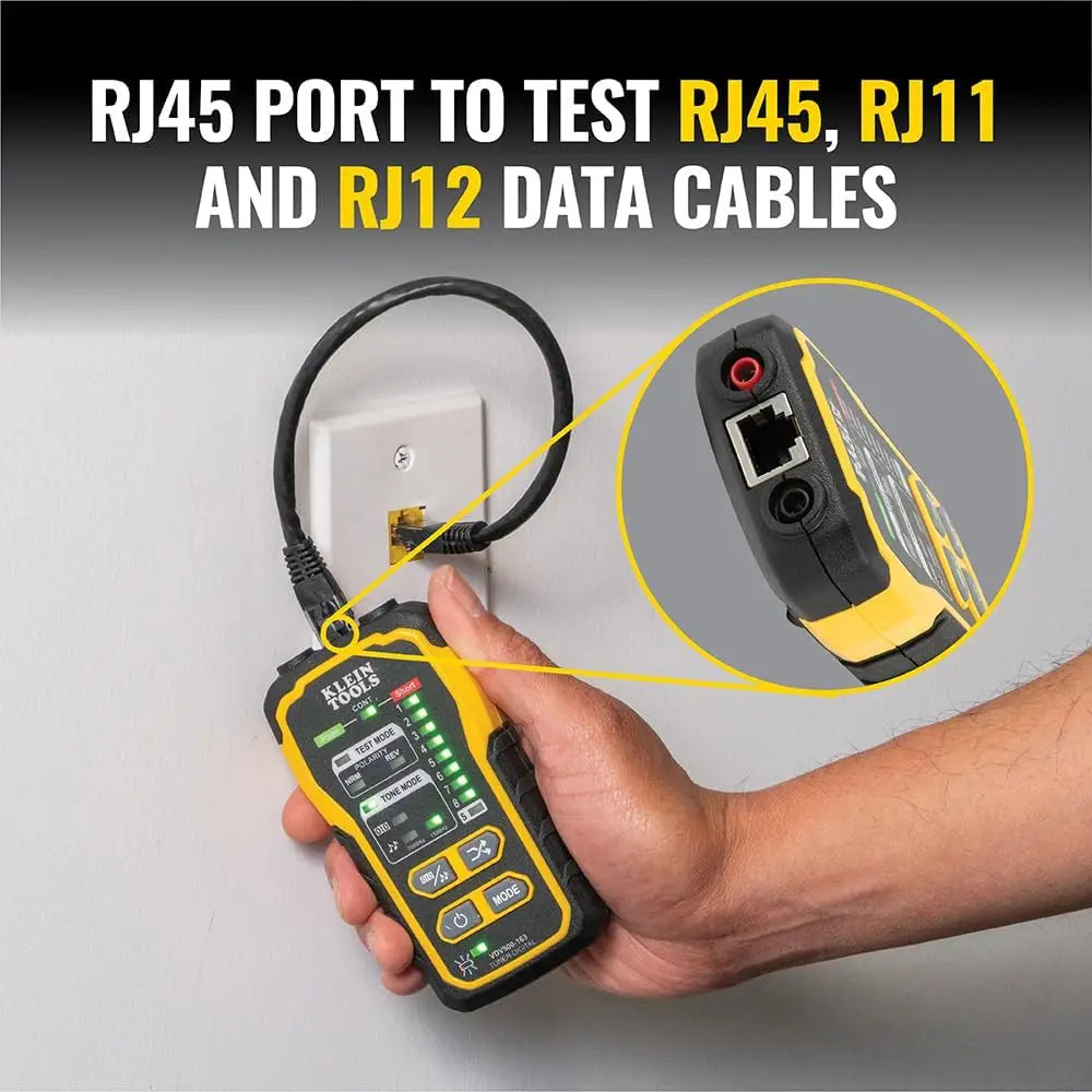 Klein Tools VDV500-920 Digital Tone and Probe Set – Traces Locates Cables on Active Networks Analog Modes Wire Mapping