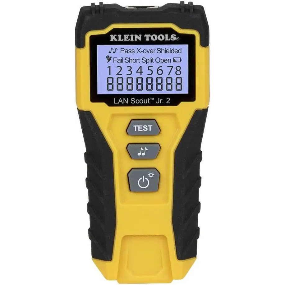 Klein Tools VDV526-200 Cable Tester LAN Scout Jr. 2 Ethernet for CAT 5e 6/6A Cables with RJ45 Connections