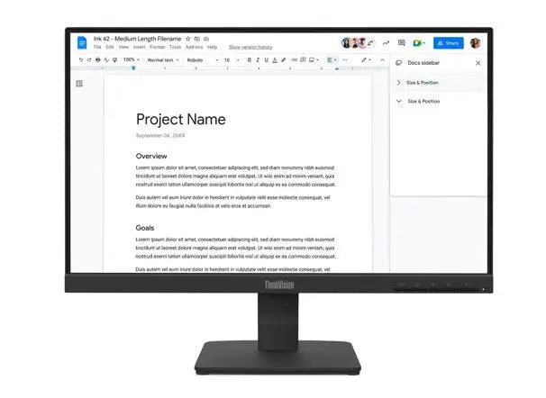 LENOVO ThinkVision S22-4E 21.5’’ FHD IPS Monitor 1920x1080 100Hz 16:9 4ms Anti-Glare Titl VGA HDMI VESA 3yr wty Black