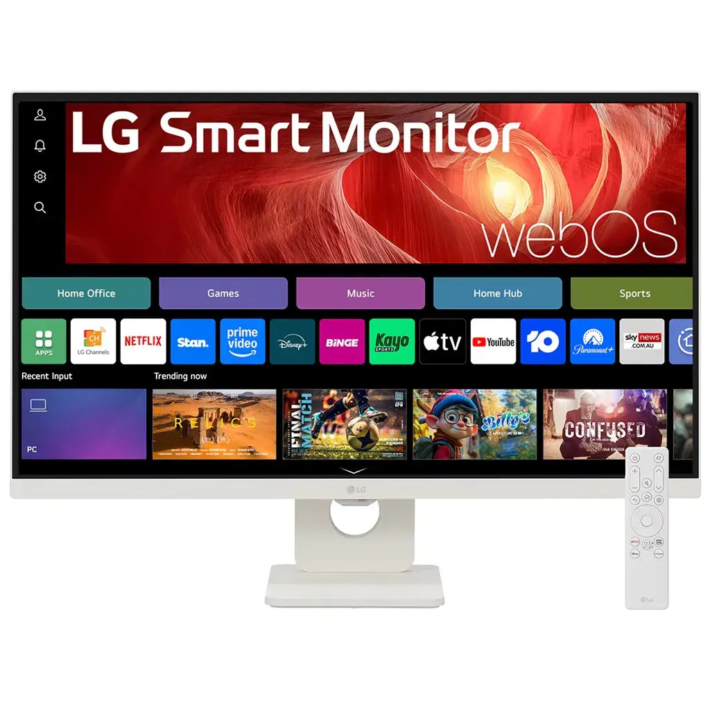 LG 27U731SA 27’’ 4K UHD HDR10 IPS White Smart Monitor with WebOS 65W USB-C