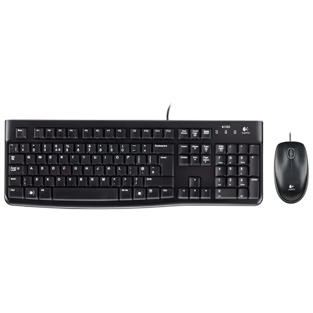 Logitech- Mk120 Corded USB Keyboard and Optical Mouse.