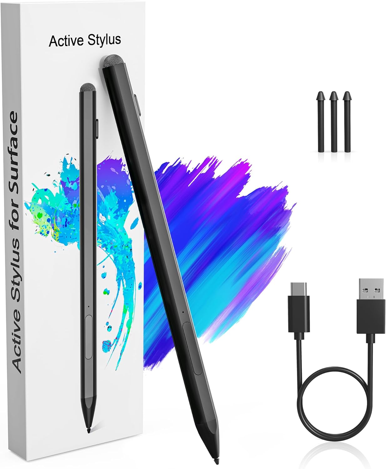 Microsoft Surface Pen -Surface Stylus for Surface Pro 11/10/9/X/8/7/6/5/4/3 Surface Go 4/3/2/1 Surface
