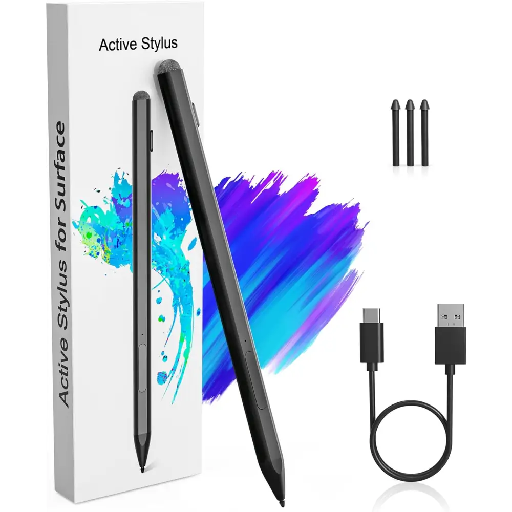 Microsoft Surface Pen -Surface Stylus for Pro 11/10/9/X/8/7/6/5/4/3 Go 4/3/2/1 Laptop/Studio/Book with Palm Rejection