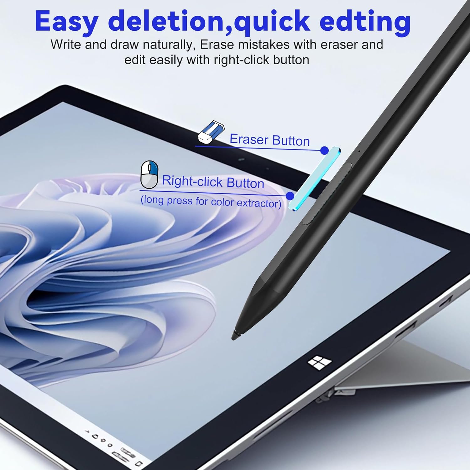 Microsoft Surface Pen -Surface Stylus for Surface Pro 11/10/9/X/8/7/6/5/4/3 Surface Go 4/3/2/1 Surface