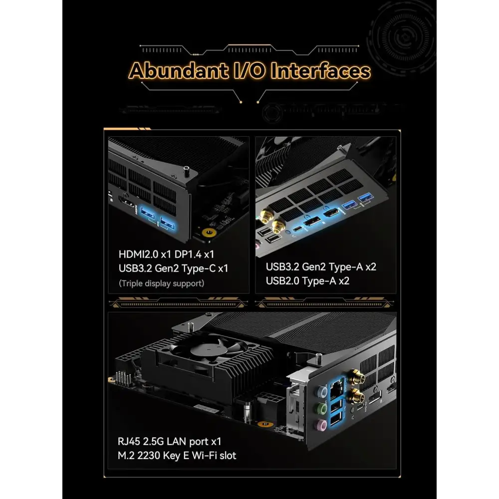 MINISFORUM BD790I X3D Mini ITX Motherboard Integrated AMD Ryzen 9 7945HX3D up to 5.4 GHz 16C/32T 144MB Cache,PCIe 5.0