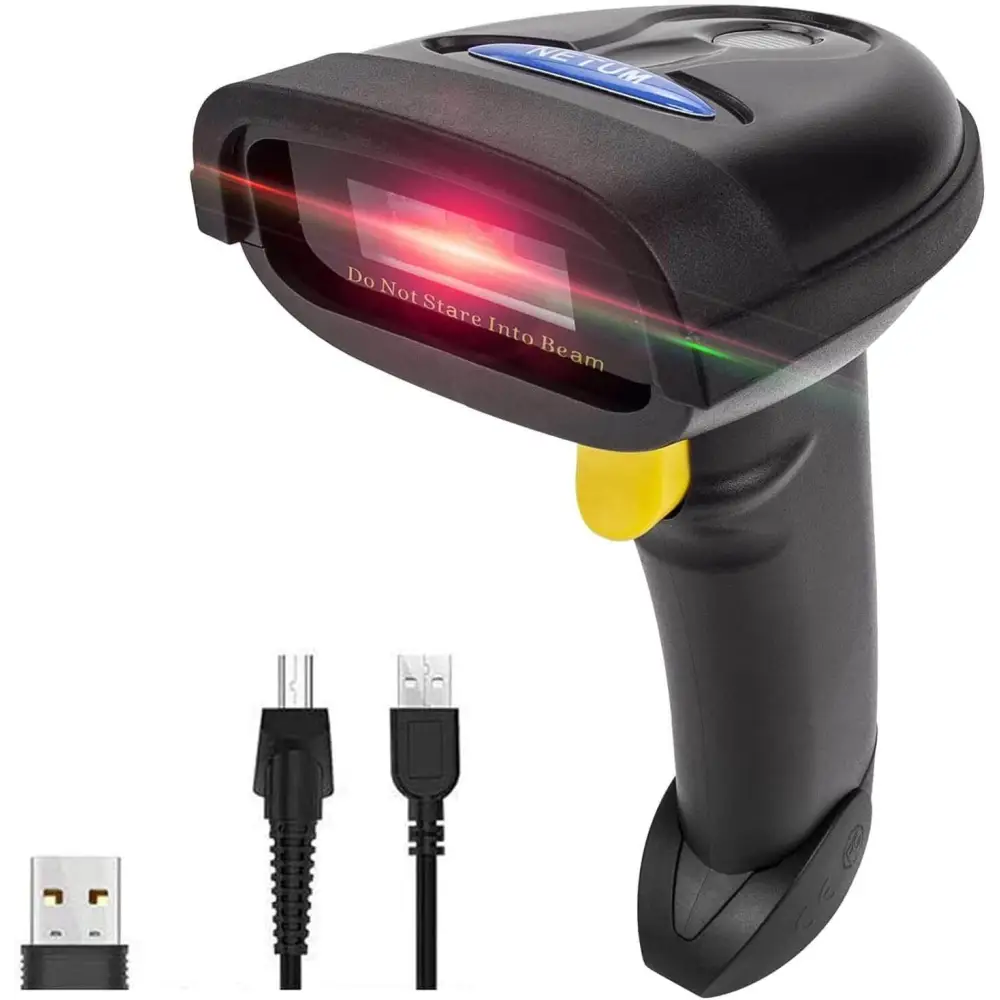 NETUM 2D Barcode Scanner Compatible with 2.4G Wireless & Bluetooth USB Wired Connection Connect Smart Phone Tablet PC