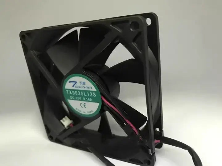New for tx9025l12s DC 12V 0.16A 9cm 9025 cooling fan 9cm 2-wire wine cabinet refrigerator thermostat cabinet cooling
