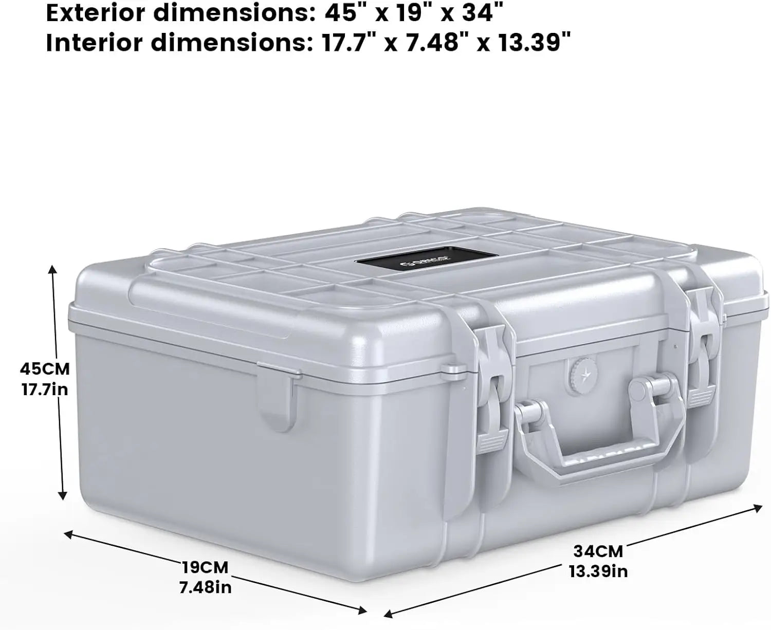 ORICO Hard Drive Case 3.5inch 20-Bay Multi-Protection HDD Storage Box Suitcase with Foam External Carrying Anti-Static