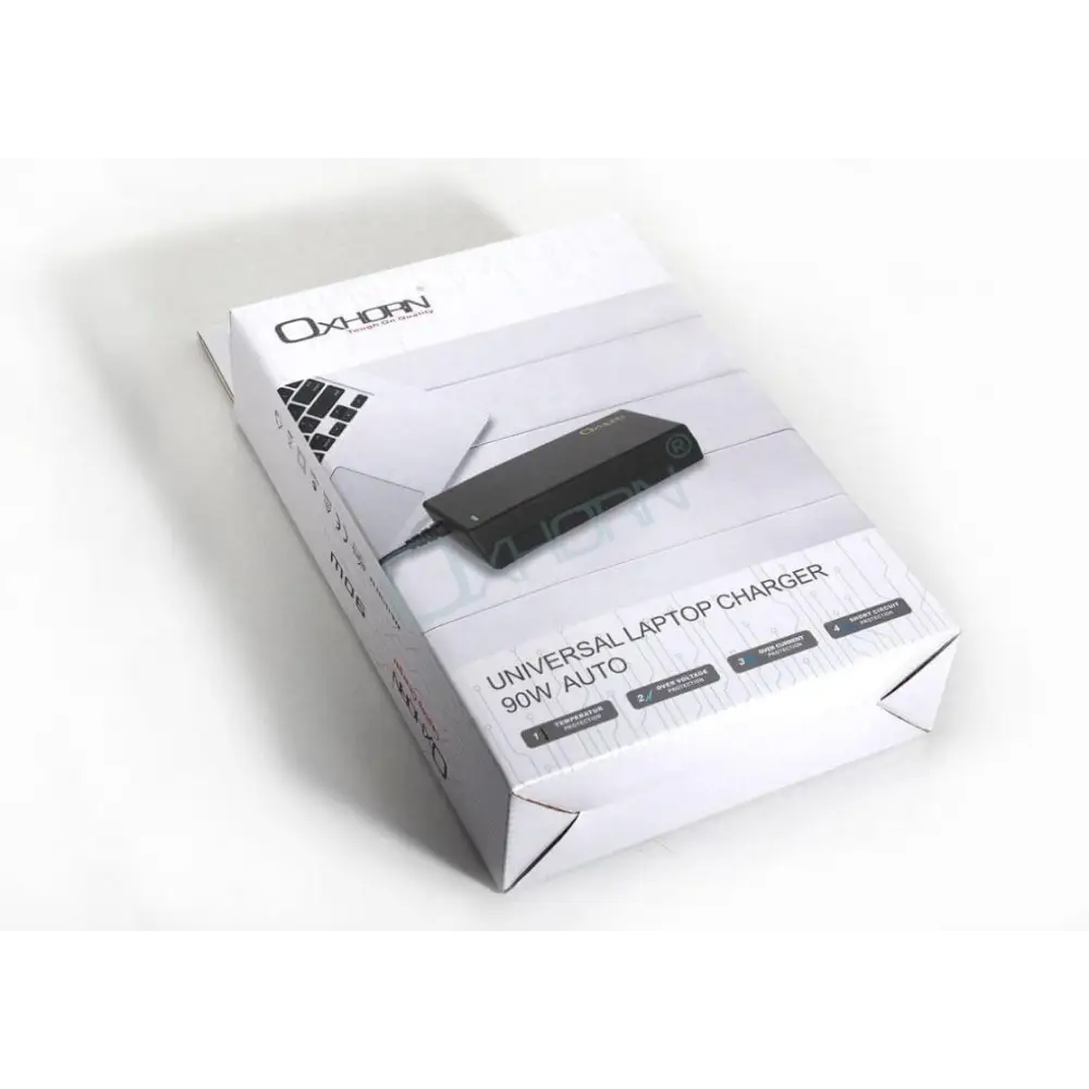 Oxhorn Laptop/ Mini PC Charger 90W Auto Universal Adapter with 11 Tips Fit Notebook/Mini HP ASUS Lenovo Dell Acer