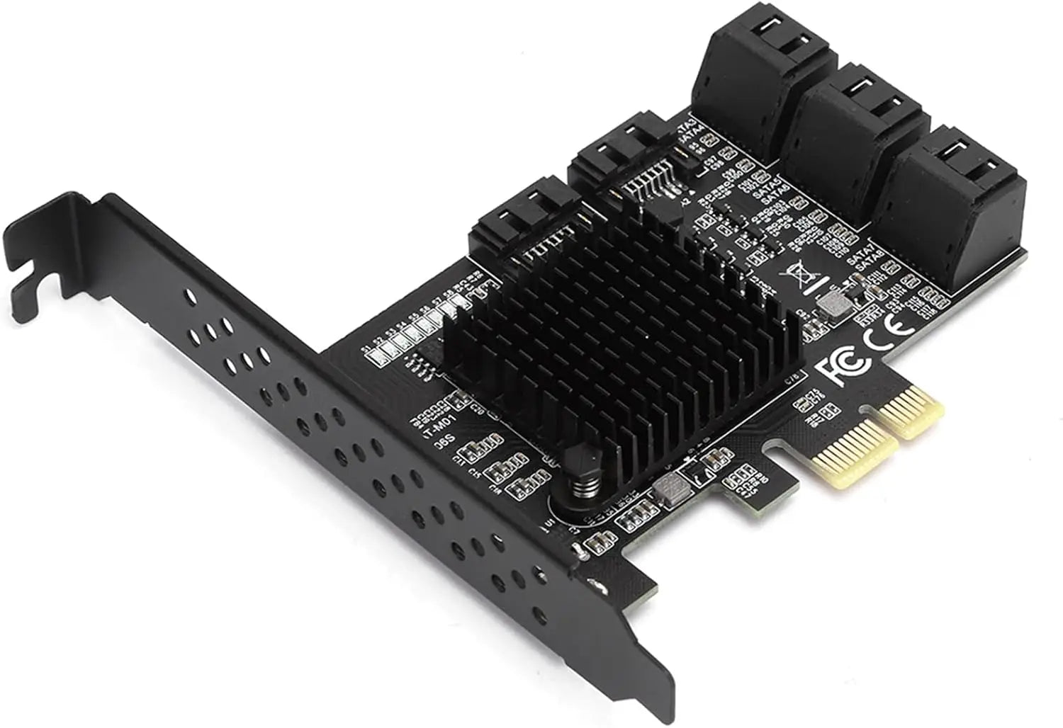 PCIE SATA 4X 10 Ports 4.0 PCI E Controller pci Express Multiplier Expansion Card 6Gbps Add On Riser