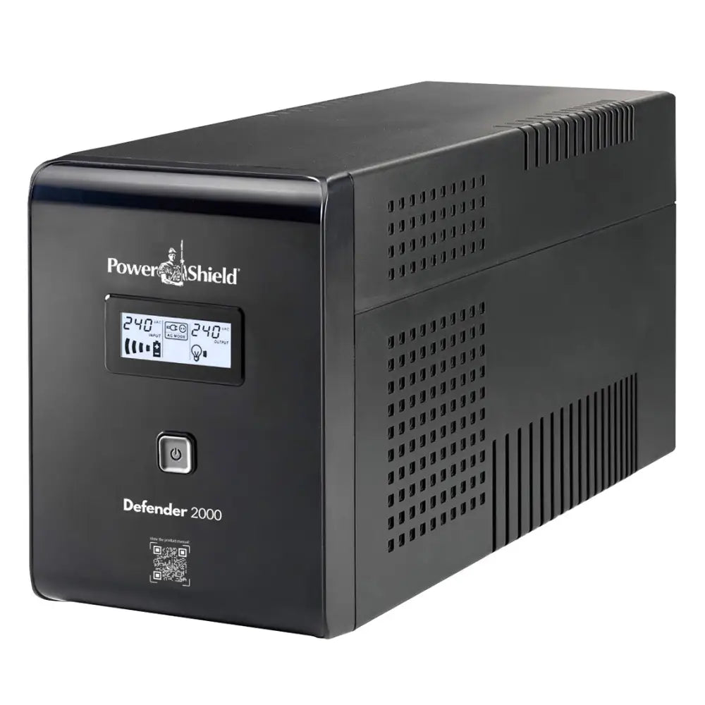 PowerShield Defender 2000VA/1200W UPS AVR LCD display 6 AUS sockets user-replaceable batteries 2-year warranty