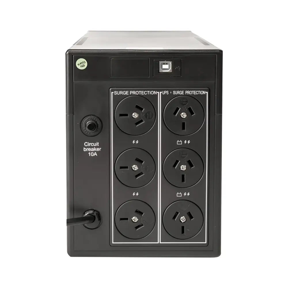 PowerShield Defender 2000VA/1200W UPS AVR LCD display 6 AUS sockets user-replaceable batteries 2-year warranty
