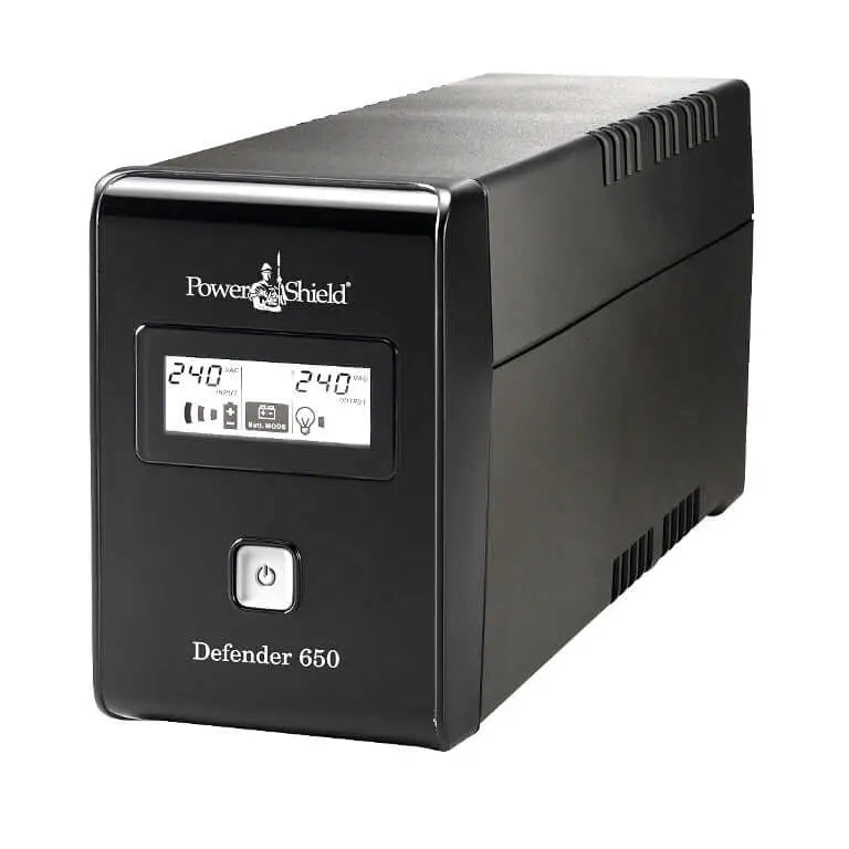 PowerShield Defender 650VA / 390W Line Interactive UPS with AVR Australian Outlets and user replaceable batteries