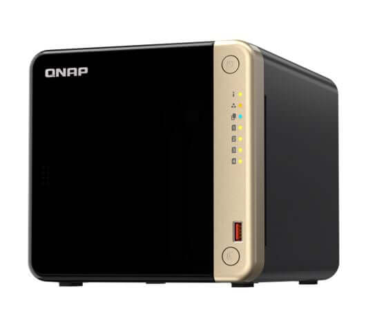 QNAP TS-464-8G 4 Bay NAS Intel Celeron N5095 Quad core 8GB DDR4 2xM.2 2280 PCle 2x2.5GbE 1xSlot PCle Gen3x2 2xUSB3.2