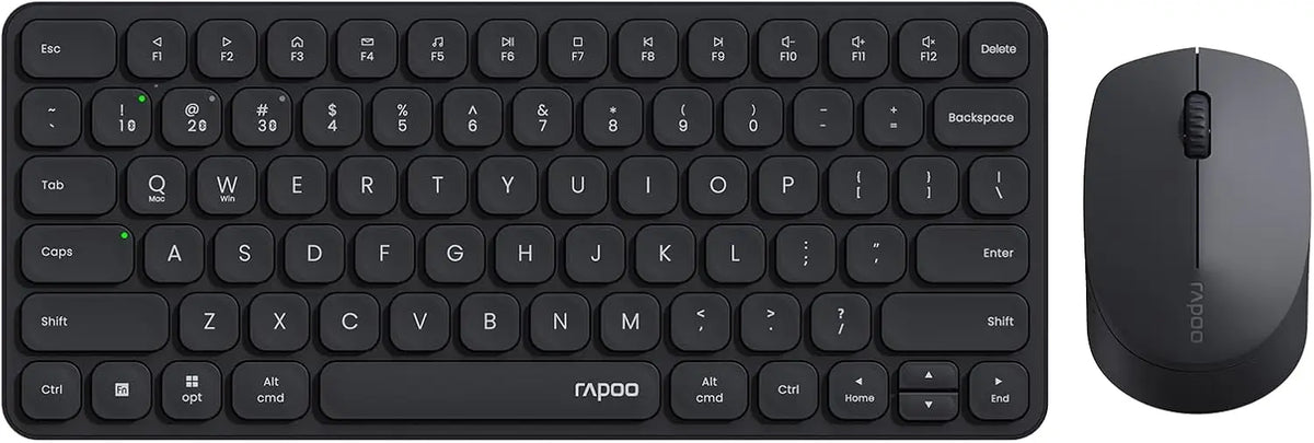 Rapoo 9010M Multi-Device Keyboard and Mouse Combo 2.4GHz/Bluetooth 5.0/4.0 Wireless & Set for Windows/Mac/Linux/Chrome
