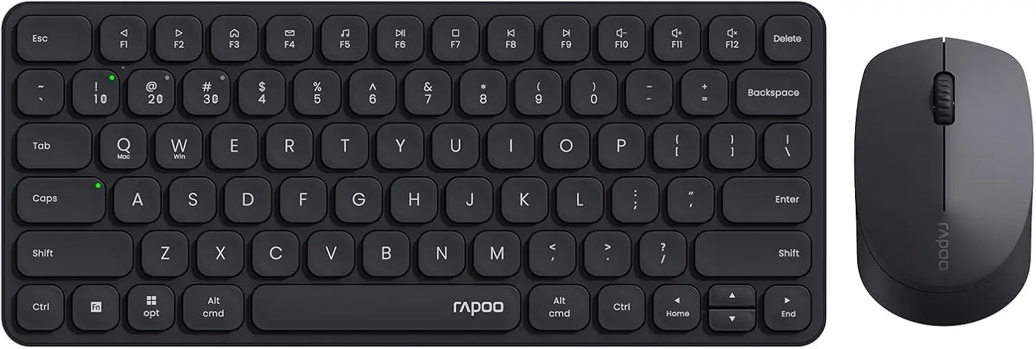 Rapoo 9010M Multi-Device Keyboard and Mouse Combo 2.4GHz/Bluetooth 5.0/4.0 Wireless & Set for Windows/Mac/Linux/Chrome
