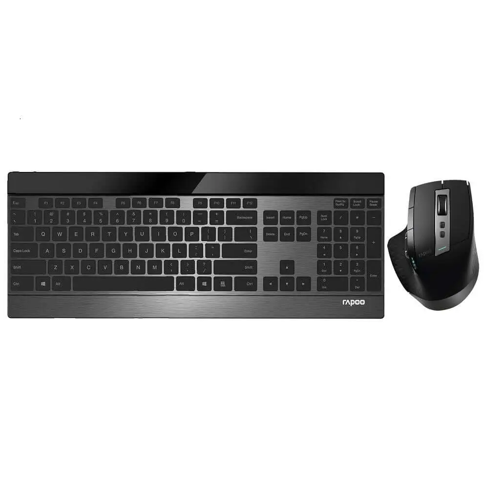 RAPOO 9900M Multi-mode Wireless Ultra-slim Keyboard & Mouse - Bluetooth 4.0 2.4G Multi-Mode Switch Ultra-Slim Keys