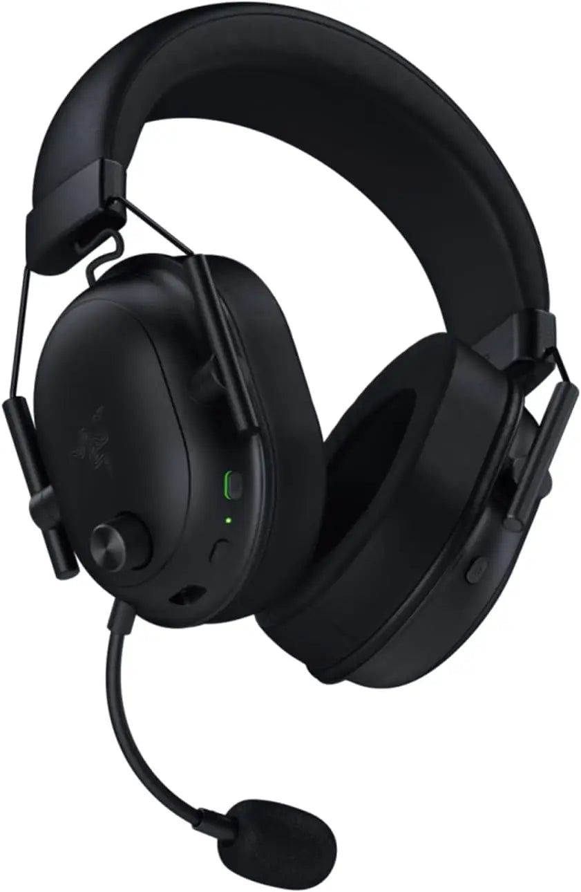 Razer BlackShark V2 HyperSpeed Wireless Gaming Headset: 2.4GHz Bluetooth or USB - THX Spatial Audio - Titanium 50mm