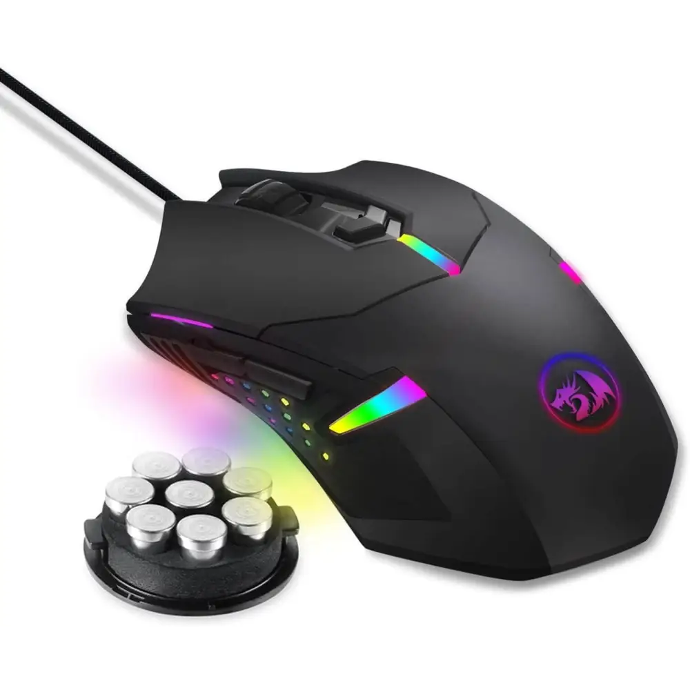 Redragon M601 Gaming Mouse Wired with red led 3200 DPI 6 Buttons Ergonomic CENTROPHORUS for PC