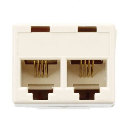 RJ11 4 Pins Female 1 to 2 Telephone Splitter Connor Adapter
