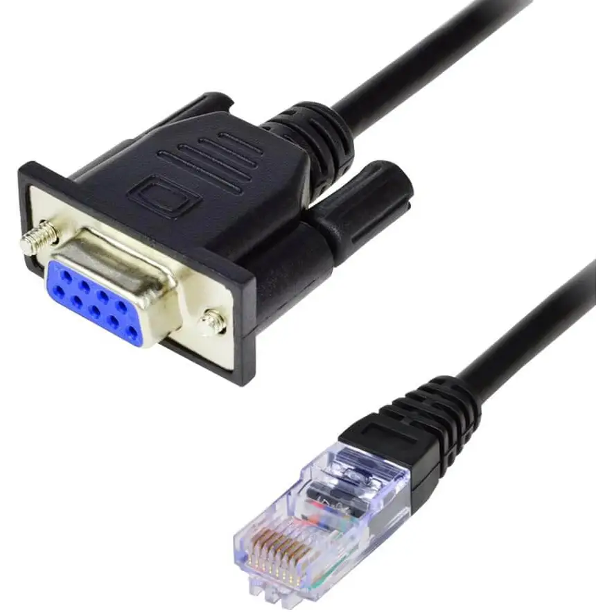 RJ45 to RS232COOSO DB9 9-Pin Serial Port Female Cat5 Ethernet LAN Console 3.3Ft