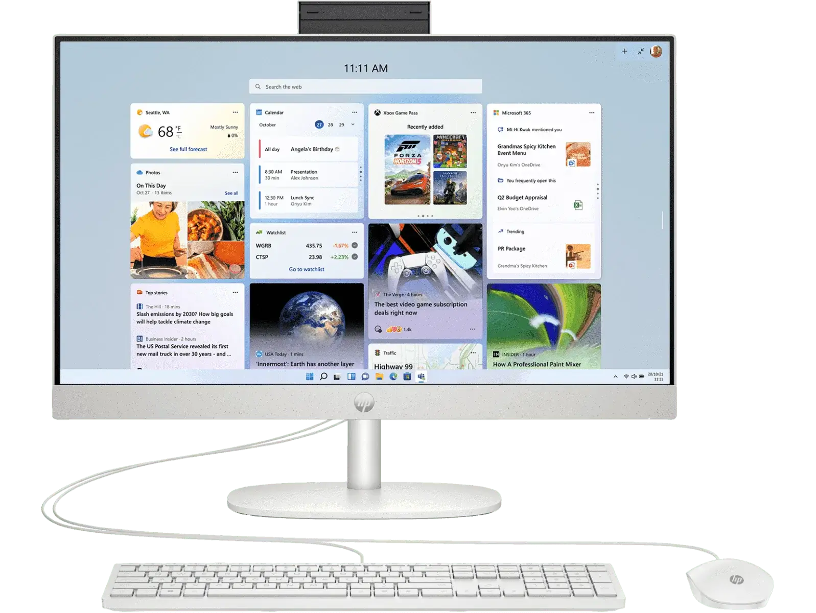 HP All-In-One Desktop 23.8" Non-Touch FHD Ultra 7 155U 16GB 512GB SSD