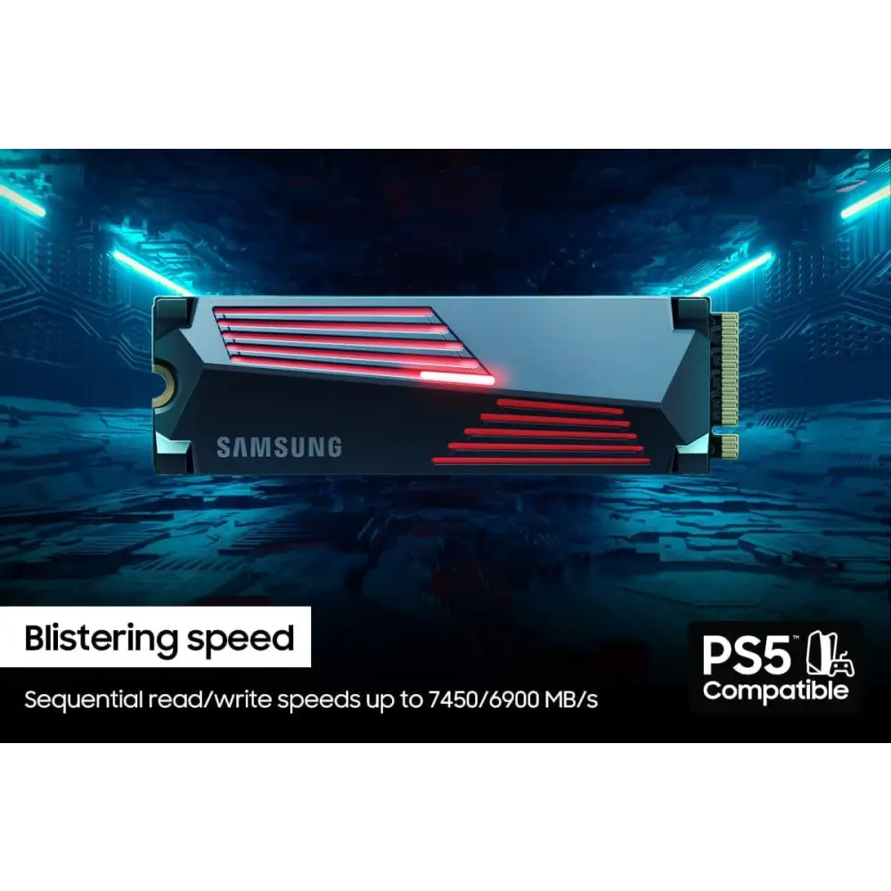 Samsung 2TB 990 Pro with Heat Sink M.2 NVMe SSD