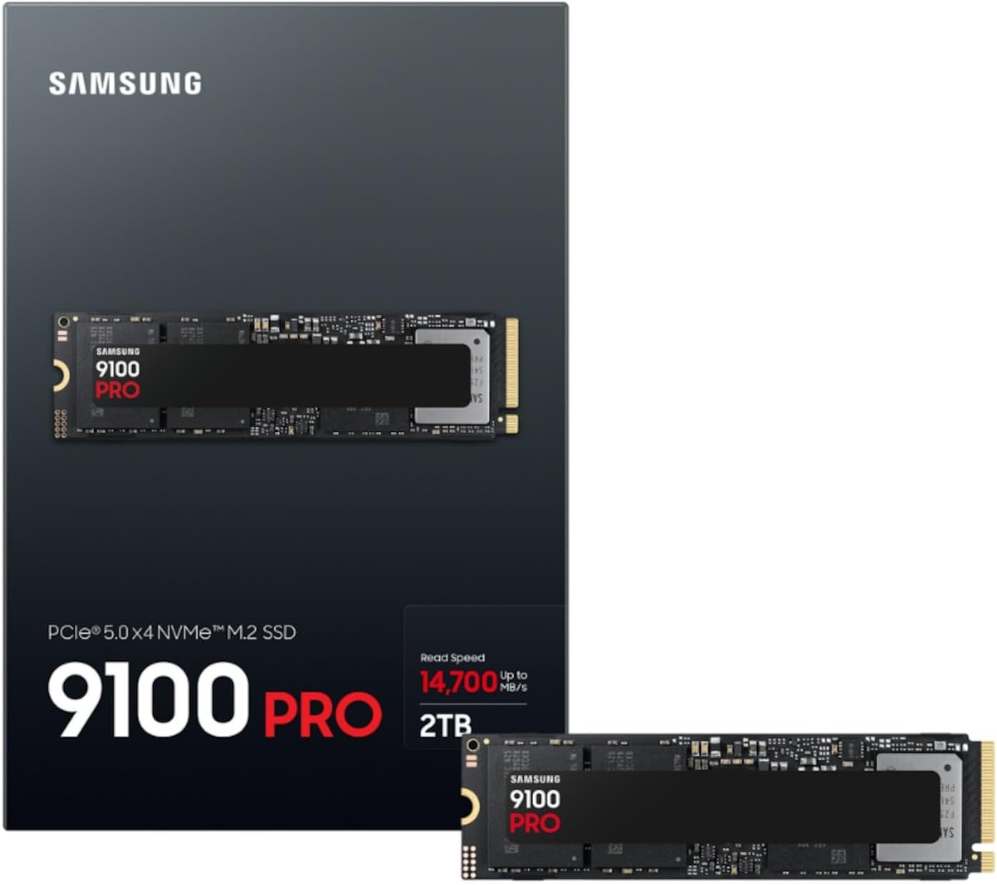 Samsung 9100 PRO 2TB 2280 M.2 NVMe 2.0 Gen 5 SSD