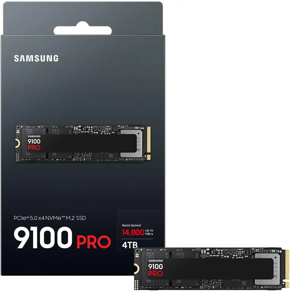 Samsung 9100 PRO Series – 4TB PCIe 5.0 x4 NVMe 2.0 Internal M.2 SSD up to 14800MB/s high Speed Thermal Contorl
