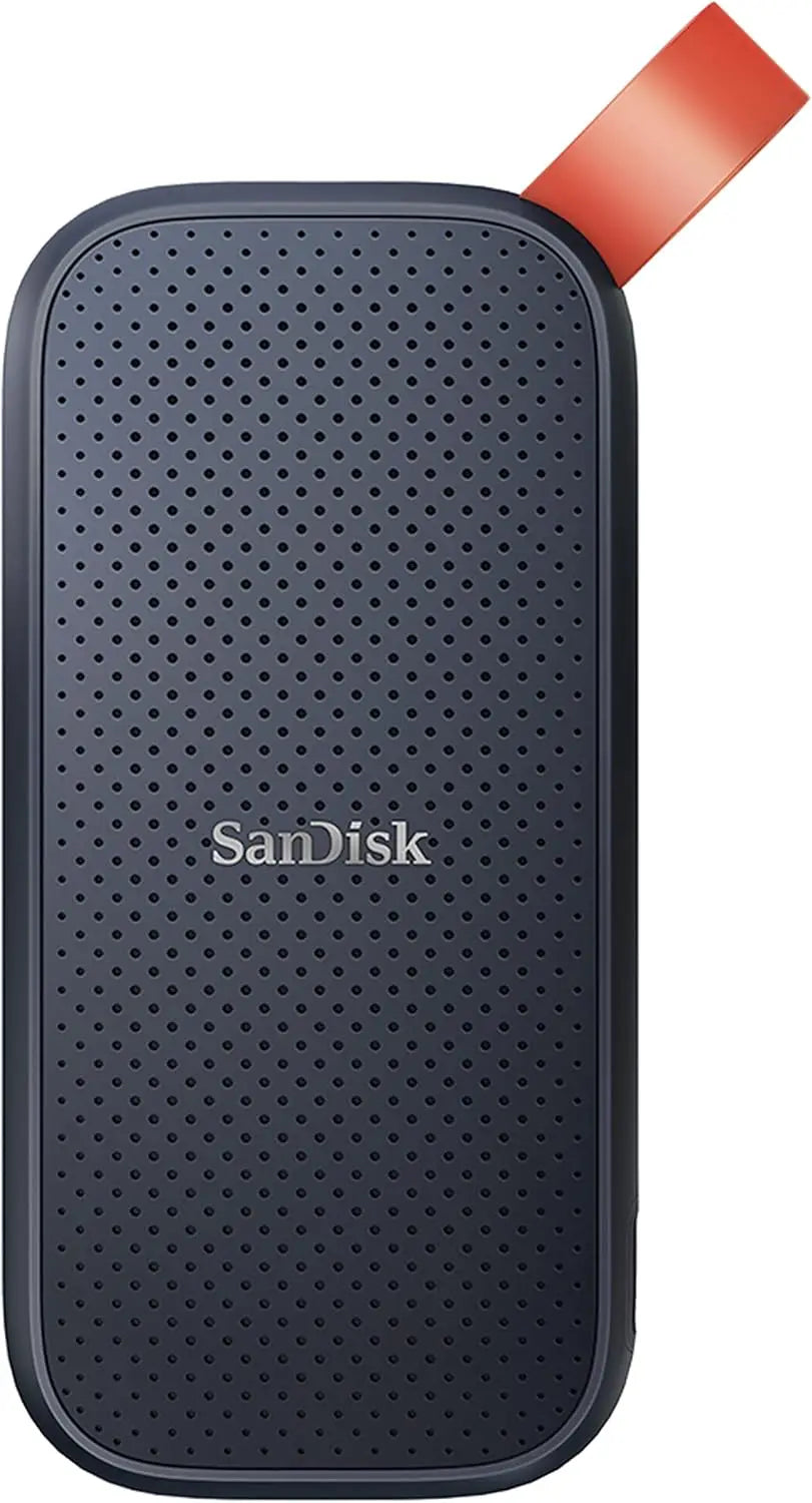 SanDisk Portable SSD SDSSDE30 2TB USB 3.2 Gen 2 Type C to A cable Read speed up 800MB/s 2m drop protection