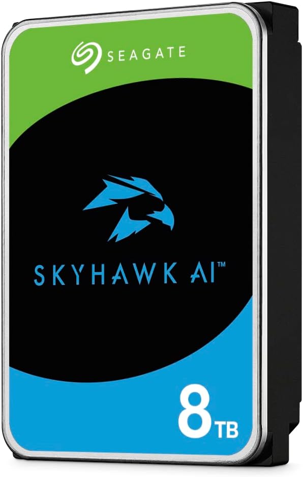 Seagate Skyhawk AI 8TB Video Internal Hard Drive HDD – 3.5 Inch SATA 6Gb/s 256MB Cache for DVR NVR Security Camera