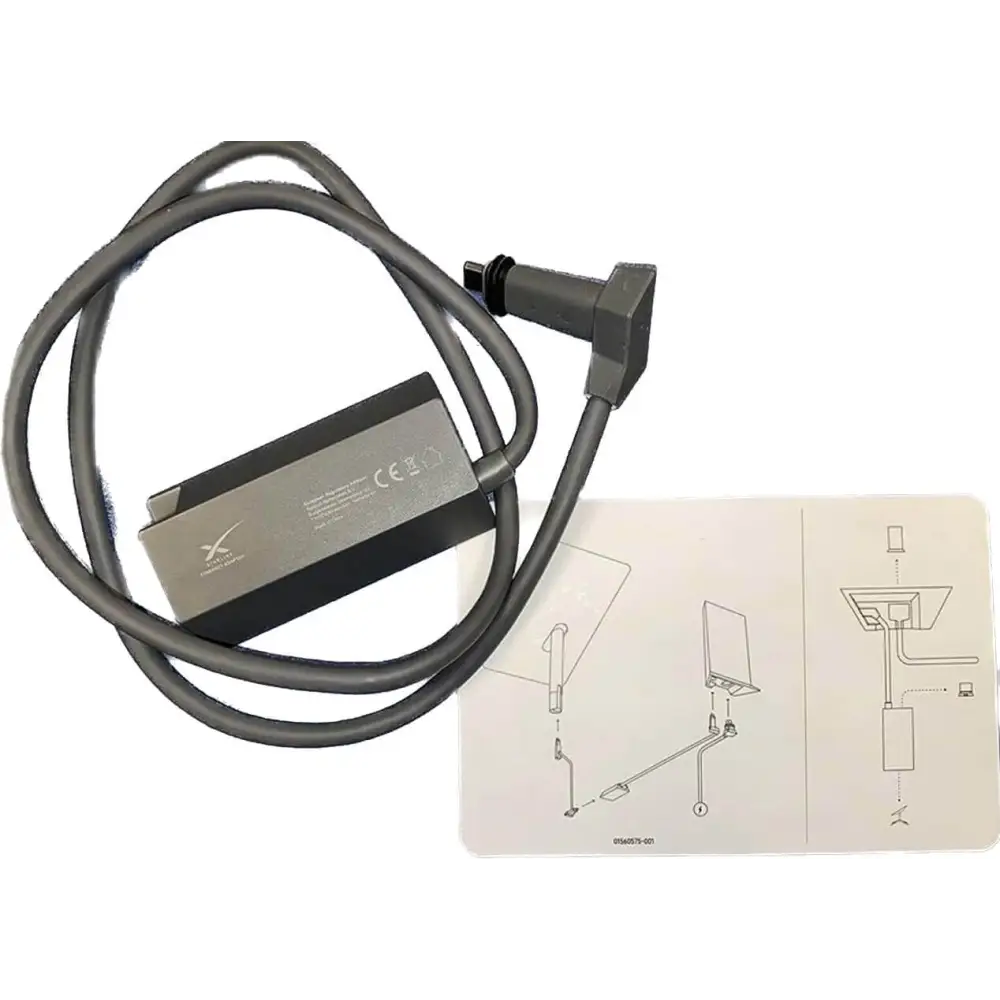 Starlink Ethernet Adapter for Wired External Network black