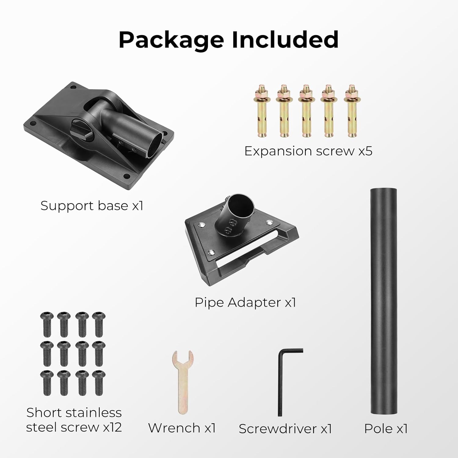 Starlink Gen 3 Heavy Duty Pivot Roof Mount Adjustable Mounting Kit for V3 Standard Dish Includes Aluminum Pipe Adapter