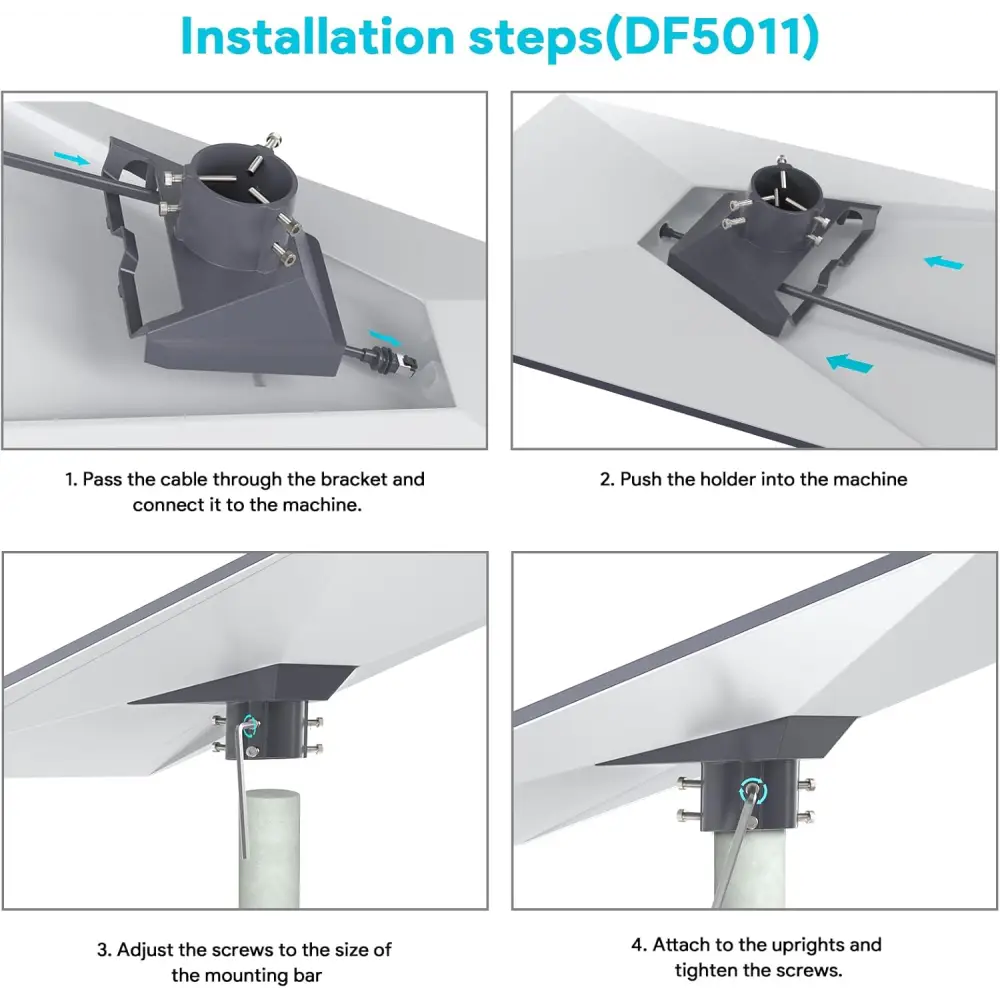 Starlink Gen 3 Pipe Adapter Durable Aluminum Pole Mount Kit Compatible with STARLINK Standard Dish V3 Kickstand Dishy