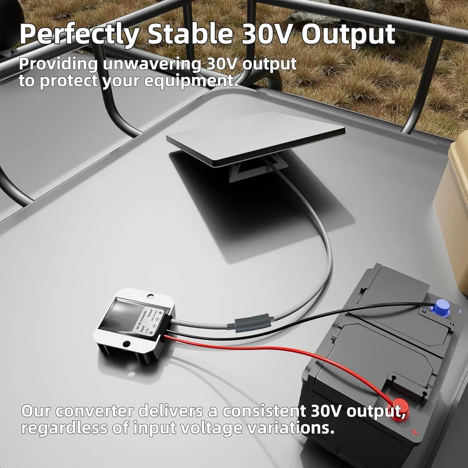 Starlink Mini 12V Adapter Power Cord - 12/24V (9-28V) to 30V 3.5A DC Step-Up Converter with 5521 Female Output