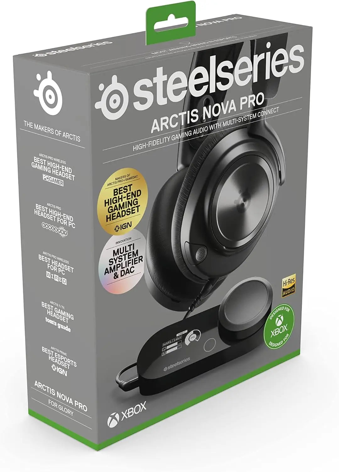 SteelSeries Arctis Nova Pro X Wired Multi-System Gaming Headset - Xbox PC PlayStation & Switch - 360° Spatial Audio