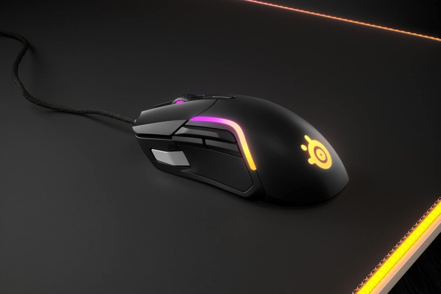 SteelSeries Rival 5 Wired 9-Button 85g Gaming Mouse - Prism 10-Zone RGB Illumination - 18,000 CPI TrueMove Air Optical